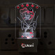 UKANI®  Love you Promise Design single color white light UV Multi color Print Night Lamp for Temple/Home/Office/gift