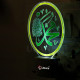 UKANI®  Muhammad S.A.W  Design single color white light UV Multi color Print Night Lamp for Temple/Home/Office/gift