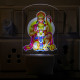 UKANI  Hanuman ji  Design single color white light UV Multi color Print Night Lamp for Temple/Home/Office/gift