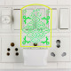 UKANI Loh e Qurani  Design single color white light UV Multi color Print Night Lamp for Temple/Home/Office/gift