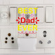 UKANI  Best dad ever Design single color white light UV Multi color Print Night Lamp for Temple/Home/Office/gift