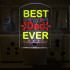 UKANI  Best dad ever Design single color white light UV Multi color Print Night Lamp for Temple/Home/Office/gift