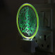 UKANI  Kalma Design single color white light UV Multi color Print Night Lamp for Temple/Home/Office/gift