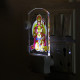 UKANI  Hanuman ji  Design single color white light UV Multi color Print Night Lamp for Temple/Home/Office/gift