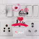 UKANI LOVE GARDEN Design single color white light UV Multi color Print Night Lamp for Temple/Home/Office/gift