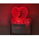 UKANI 3D  love Heart  Night lamp with 7 color automatic Changing Light For Home bedroom Gift  Cafe Office Valentine Gift  