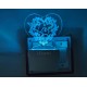 UKANI 3D  Love Heart  Night lamp with 7 color automatic Changing Light For Home bedroom Gift  Cafe Office Valentine Gift  