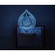 UKANI 3D Islamic  Night lamp with 7 color automatic Changing Light For Home bedroom Gift  Cafe Office Valentine Gift  size (3 inch )