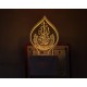 UKANI 3D islamic allah Night lamp with 7 color automatic Changing Light For Home bedroom Gift  Cafe Office Valentine Gift  size (3 inch )