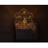 UKANI 3D Islamic Panjatan Night lamp with 7 color automatic Changing Light For Home bedroom Gift  Cafe Office Valentine Gift  size (3 inch )