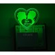 UKANI 3D  Romantic  couple Love you Forever  Night lamp with 7 color automatic Changing Light For Home bedroom Gift  Cafe Office Valentine Gift  size (3 inch )