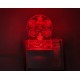 UKANI 3D slamic Panjatan Night lamp with 7 color automatic Changing Light For Home bedroom Gift  Cafe Office Valentine Gift  size (3 inch )