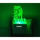 UKANI 3D Love You Couple Design with 7 color automatic Changing Light For Home bedroom Gift  Cafe Office Valentine Gift  size (3 inch )