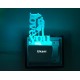 UKANI 3D Love You Couple Design with 7 color automatic Changing Light For Home bedroom Gift  Cafe Office Valentine Gift  size (3 inch )