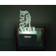 UKANI 3D Love You Couple Design with 7 color automatic Changing Light For Home bedroom Gift  Cafe Office Valentine Gift  size (3 inch )