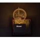 UKANI 3D New Islamic Masjid Design with 7 color automatic Changing Light For Home bedroom Gift  Cafe Office Valentine Gift  size (3 inch )