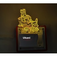 UKANI 3D New Radha Krishna God Design with 7 color automatic Changing Light For Home bedroom Gift  Cafe Office Valentine Gift  size (3 inch )