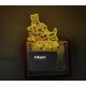 UKANI 3D New Radha Krishna God Design with 7 color automatic Changing Light For Home bedroom Gift  Cafe Office Valentine Gift  size (3 inch )