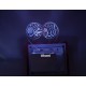 UKANI 3D New Islamic Heart Design with 7 color automatic Changing Light For Home bedroom Gift  Cafe Office Valentine Gift  size (3 inch )