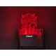 UKANI 3DLove Couple Under Tree Design with 7 color automatic Changing Light For Home bedroom Gift  Cafe Office Valentine Gift  size (3 inch )