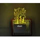UKANI 3DLove Couple Under Tree Design with 7 color automatic Changing Light For Home bedroom Gift  Cafe Office Valentine Gift  size (3 inch )