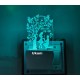 UKANI 3DLove Couple Under Tree Design with 7 color automatic Changing Light For Home bedroom Gift  Cafe Office Valentine Gift  size (3 inch )