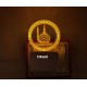 UKANI 3D Round Islamic Masjid  Design with 7 color automatic Changing Light For Home bedroom Gift  Cafe Office Valentine Gift  size (3 inch )