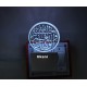 UKANI 3D New Round islamic  Design with 7 color automatic Changing Light For Home bedroom Gift  Cafe Office Valentine Gift  size (3 inch )