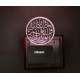 UKANI 3D New Round islamic  Design with 7 color automatic Changing Light For Home bedroom Gift  Cafe Office Valentine Gift  size (3 inch )