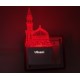 UKANI 3D New Makkah Masjid  Design with 7 color automatic Changing Light For Home bedroom Gift  Cafe Office Valentine Gift  size (3 inch )