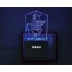 UKANI 3DGod Ramapir Design with 7 color automatic Changing Light For Home bedroom Gift  Cafe Office Valentine Gift  size (3 inch )