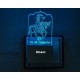 UKANI 3DGod Ramapir Design with 7 color automatic Changing Light For Home bedroom Gift  Cafe Office Valentine Gift  size (3 inch )