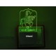 UKANI 3DGod Ramapir Design with 7 color automatic Changing Light For Home bedroom Gift  Cafe Office Valentine Gift  size (3 inch )
