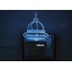 UKANI 3DKwaja Garib Nawaz Design with 7 color automatic Changing Light For Home bedroom Gift  Cafe Office Valentine Gift  size (3 inch )