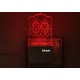 UKANI 3D Shree Randal Mataji Design with 7 color automatic Changing Light For Home bedroom Gift  Cafe Office Valentine Gift  size (3 inch )