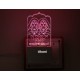 UKANI 3D Shree Randal Mataji Design with 7 color automatic Changing Light For Home bedroom Gift  Cafe Office Valentine Gift  size (3 inch )
