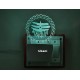UKANI 3D Shree Mahakal Design with 7 color automatic Changing Light For Home bedroom Gift  Cafe Office Valentine Gift  size (3 inch )