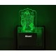 UKANI 3D Shree Chamunda mataji Design with 7 color automatic Changing Light For Home bedroom Gift  Cafe Office Valentine Gift  size (3 inch )