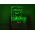 UKANI 3DNew Islamic Design with 7 color automatic Changing Light For Home bedroom Gift  Cafe Office Valentine Gift  size (3 inch )