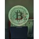 UKANI 3D New Bitcoin  Night lamp with 7 color automatic Changing Light For Home bedroom Gift  Cafe Office Valentine Gift  size (3 inch )