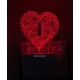 UKANI 3D  Alpha bate I Night lamp with 7 color automatic Changing Light For Home bedroom Gift  Cafe Office Valentine Gift  size (3 inch )