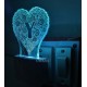 UKANI 3D  Alpha bate Y Night lamp with 7 color automatic Changing Light For Home bedroom Gift  Cafe Office Valentine Gift  size (3 inch )