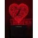 UKANI 3D  Alpha bate Z Night lamp with 7 color automatic Changing Light For Home bedroom Gift  Cafe Office Valentine Gift  size (3 inch )