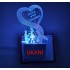 UKANI  3D Customize Name Lamp Love You Forever  Acrylic Personalized 7 Colour Changing 3D Illusion LED Night Lamp ||Customized Name and Tagline.Perfect Gift for every Occasion /Valentines Day(Multicolour) 