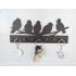 UKANI WOODAN MADE BIRDS DESIGN WALL KEY HOLDER WITH STEEL KEY RACK FOR HOME/KITCHAN/OFFICE/GIFT