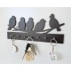 UKANI WOODAN MADE BIRDS DESIGN WALL KEY HOLDER WITH STEEL KEY RACK FOR HOME/KITCHAN/OFFICE/GIFT