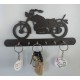 UKANI WOODAN MADE BIKE DESIGN WALL KEY HOLDER WITH STEEL KEY RACK FOR HOME/KITCHAN/OFFICE/GIFT (10 INCH*5 INCH)