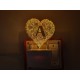 UKANI 3D  ALPHABET A Night lamp with 7 color automatic Changing Light For Home bedroom Gift  Cafe Office Valentine Gift  size (3 inch )