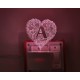 UKANI 3D  ALPHABET A Night lamp with 7 color automatic Changing Light For Home bedroom Gift  Cafe Office Valentine Gift  size (3 inch )