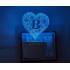 UKANI 3D ALPHABET B Night lamp with 7 color automatic Changing Light For Home bedroom Gift  Cafe Office Valentine Gift  size (3 inch )